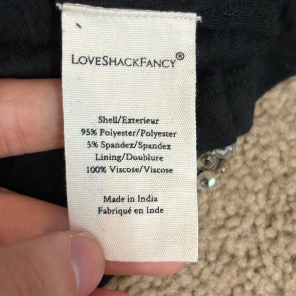 Loveshackfancy party embroidered sequence star mini Davis dress size small 4 - Picture 9 of 16
